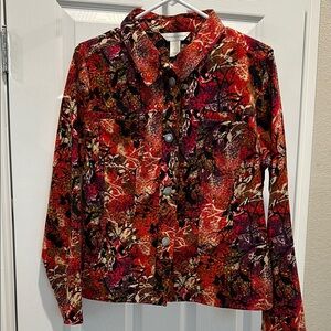 Vibrant Multicolor Button-Up Jacket